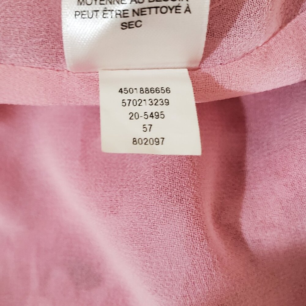 WHBM Floral Tie Neck Shell Blouse M - Picture 9 of 9